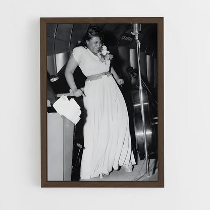 ap-ella fitzgerald-4 cadre Bois foncé