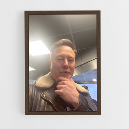 ap-elon musk-6 cadre Bois foncé