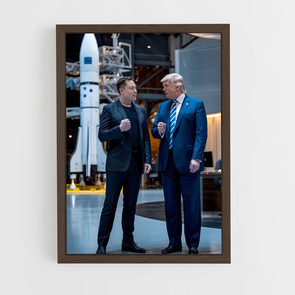 ap-elon musk-8 cadre Bois foncé