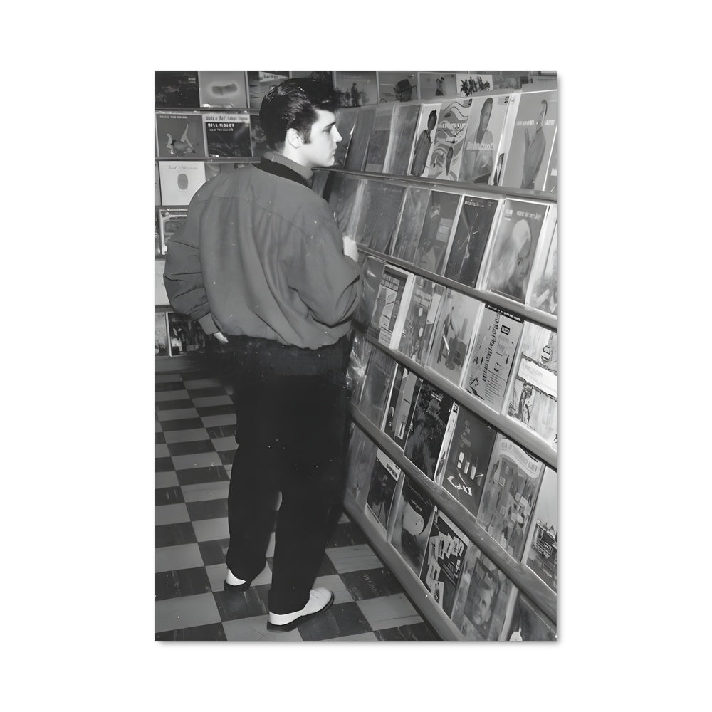 Poster Elvis et la Bibliothèque Magique