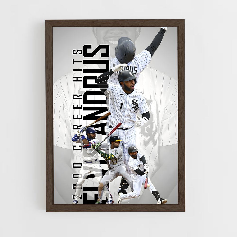 ap-elvis andrus-1 cadre Bois foncé