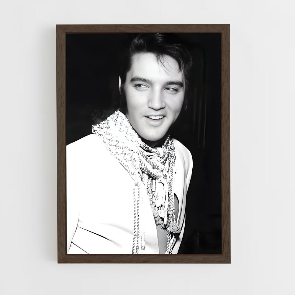 ap-elvis presley-3 cadre Bois foncé