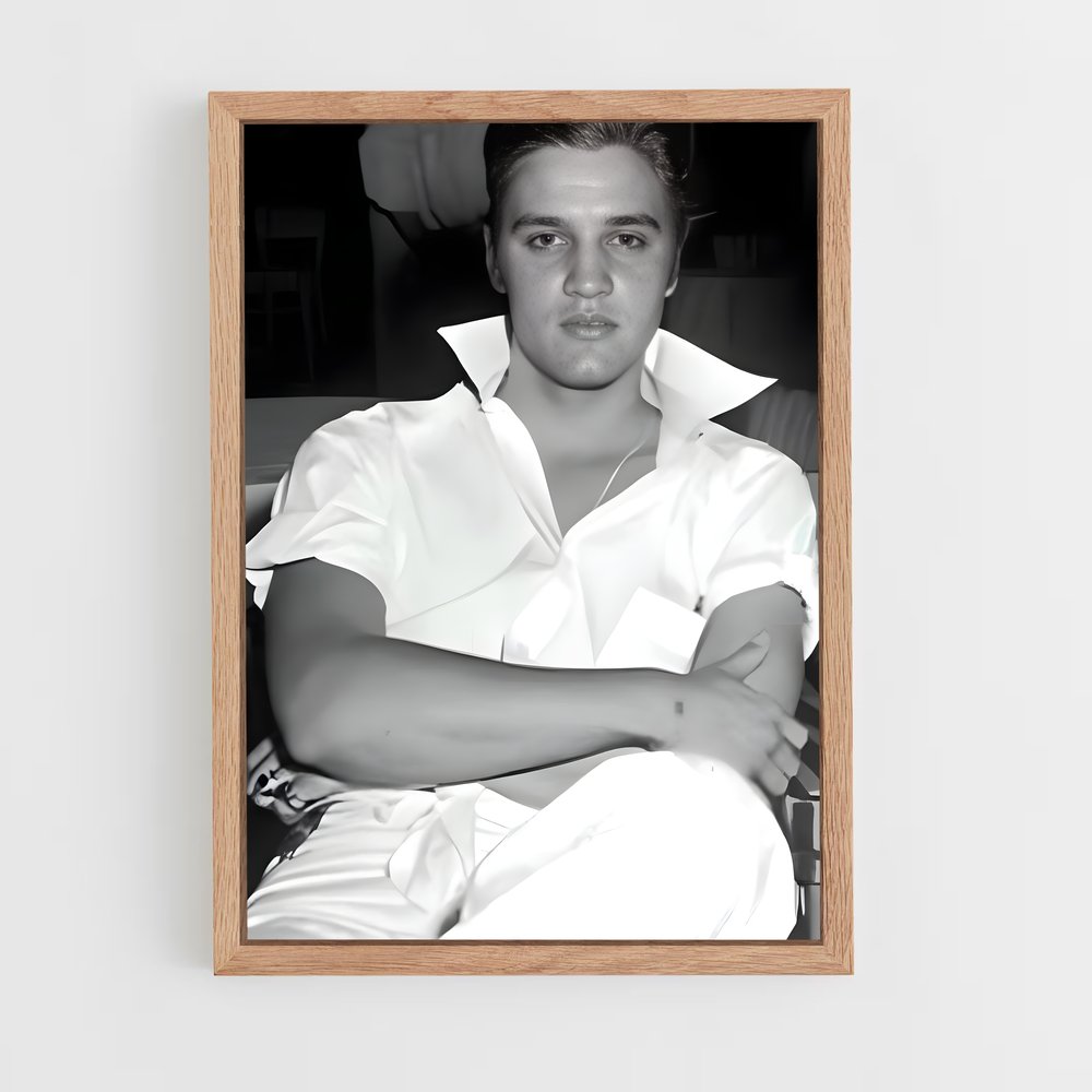 ap-elvis presley-9 cadre Bois clair