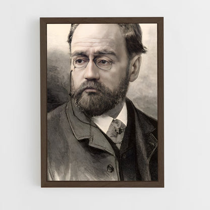 ap-emile zola-1 cadre Bois foncé
