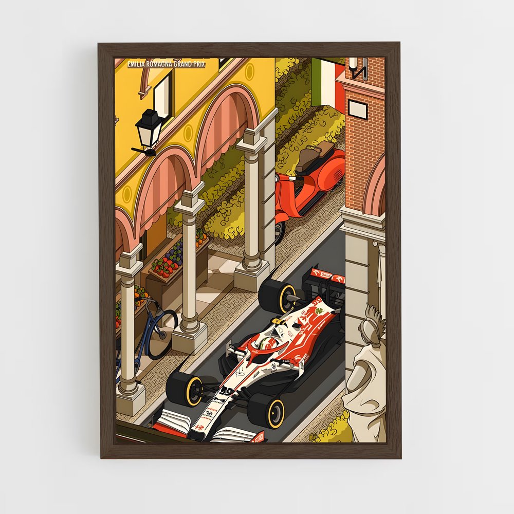 ap-emilia romagna grand prix-1 cadre Bois foncé