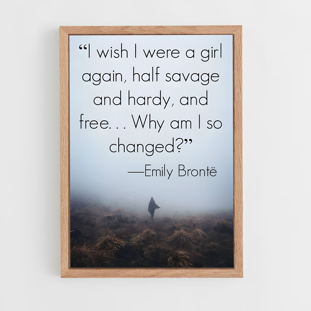 ap-emily bronte-1 cadre Bois clair