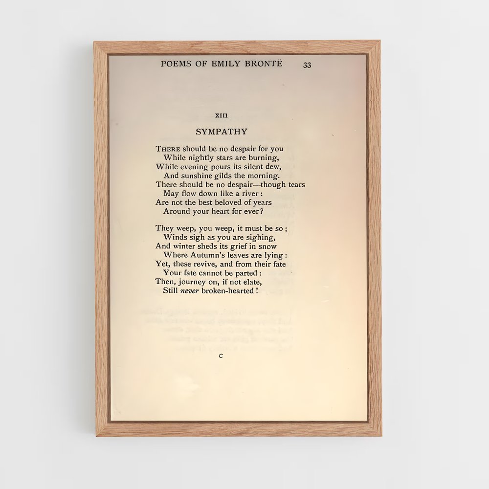 ap-emily bronte-2 cadre Bois clair