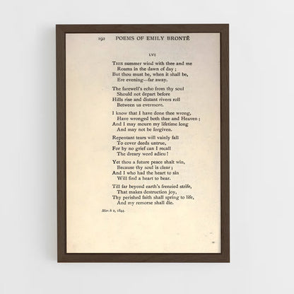 ap-emily bronte-5 cadre Bois foncé