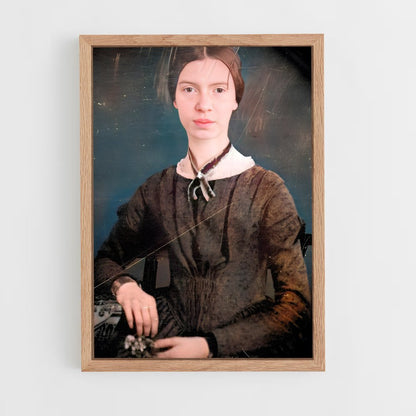 ap-emily dickinson-6 cadre Bois clair