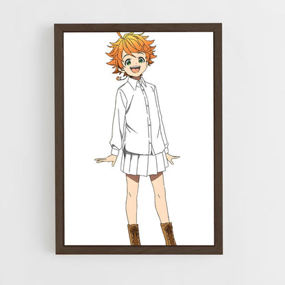 ap-emma promised neverland-3 cadre Bois foncé
