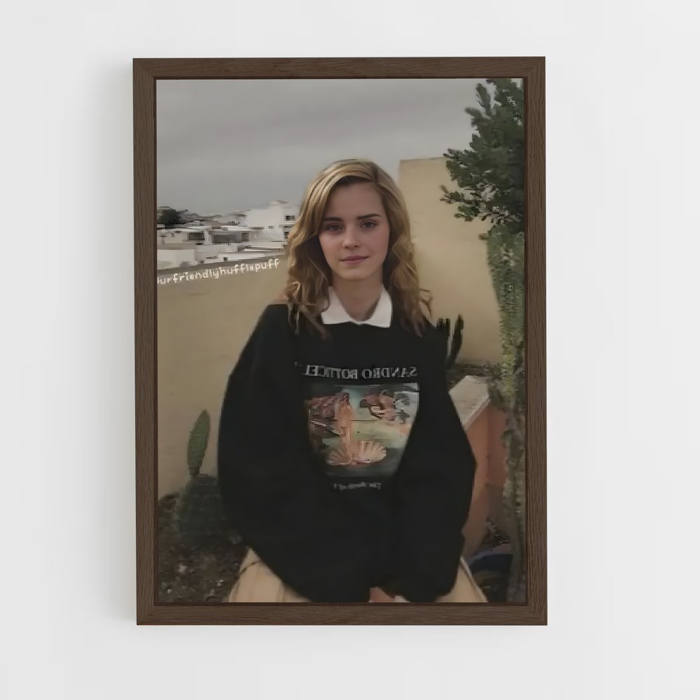 ap-emma watson-3 cadre Bois foncé