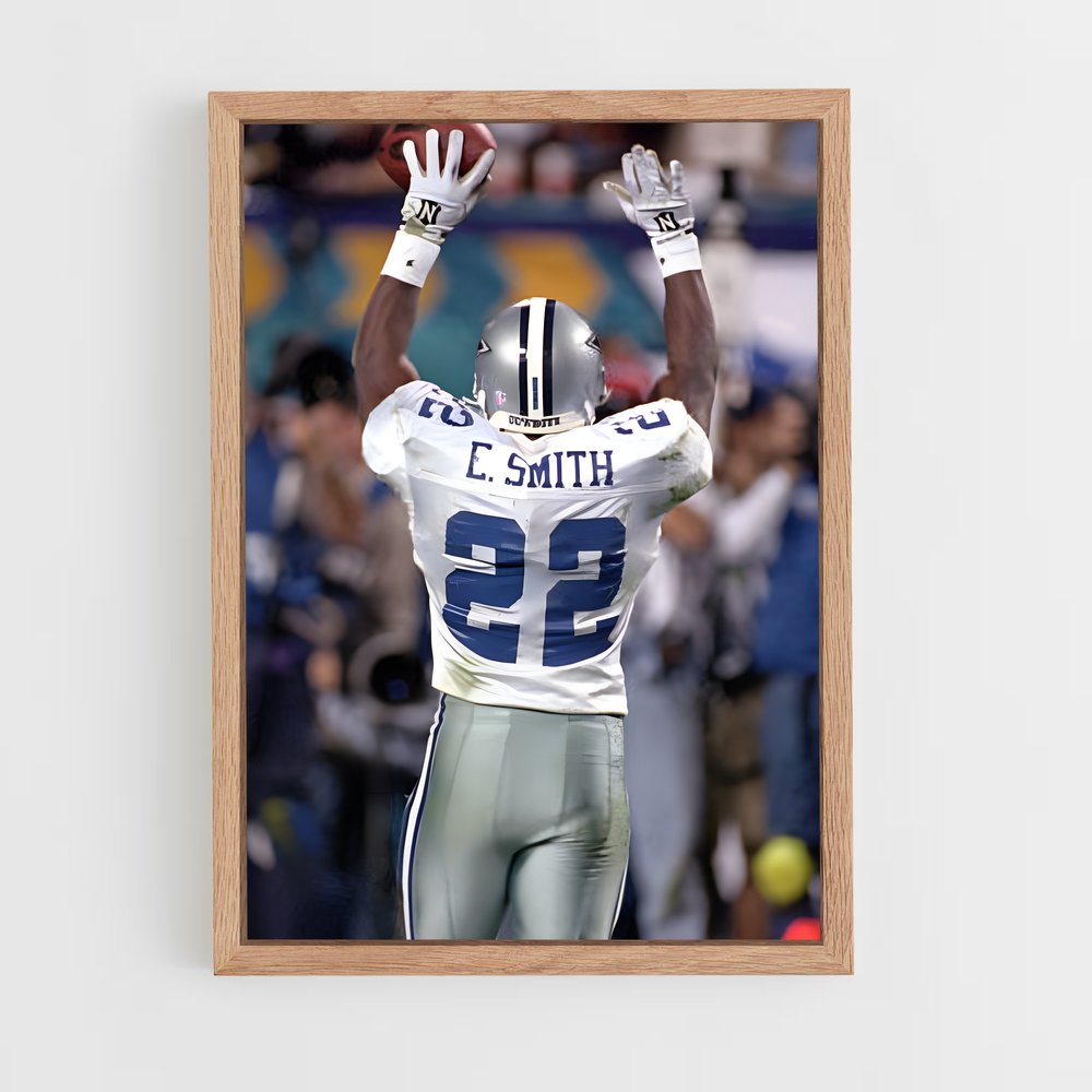 ap-emmitt smith-3 cadre Bois clair