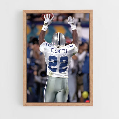 ap-emmitt smith-3 cadre Bois clair