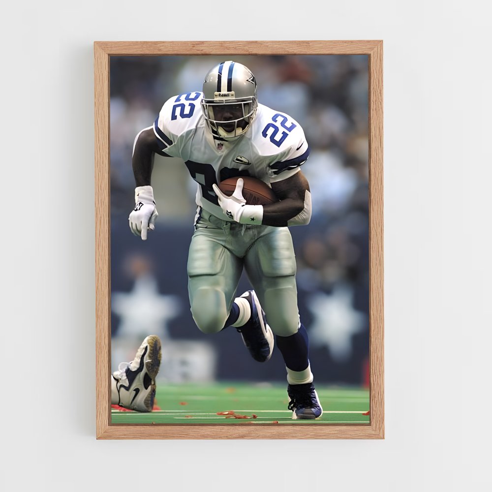 ap-emmitt smith-5 cadre Bois clair
