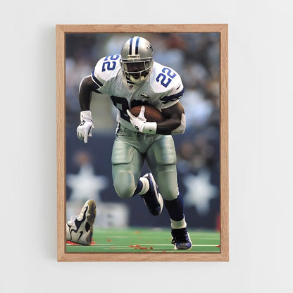 ap-emmitt smith-5 cadre Bois clair