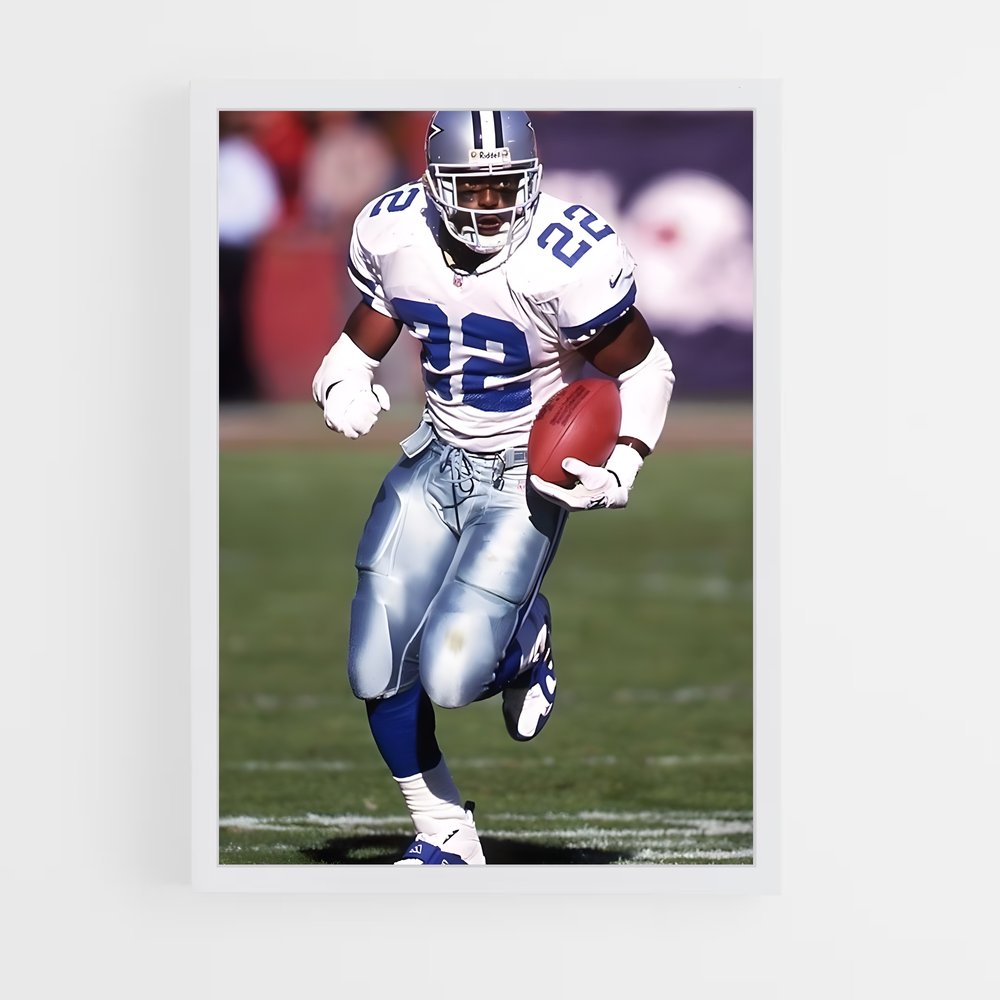 ap-emmitt smith-6 cadre Blanc