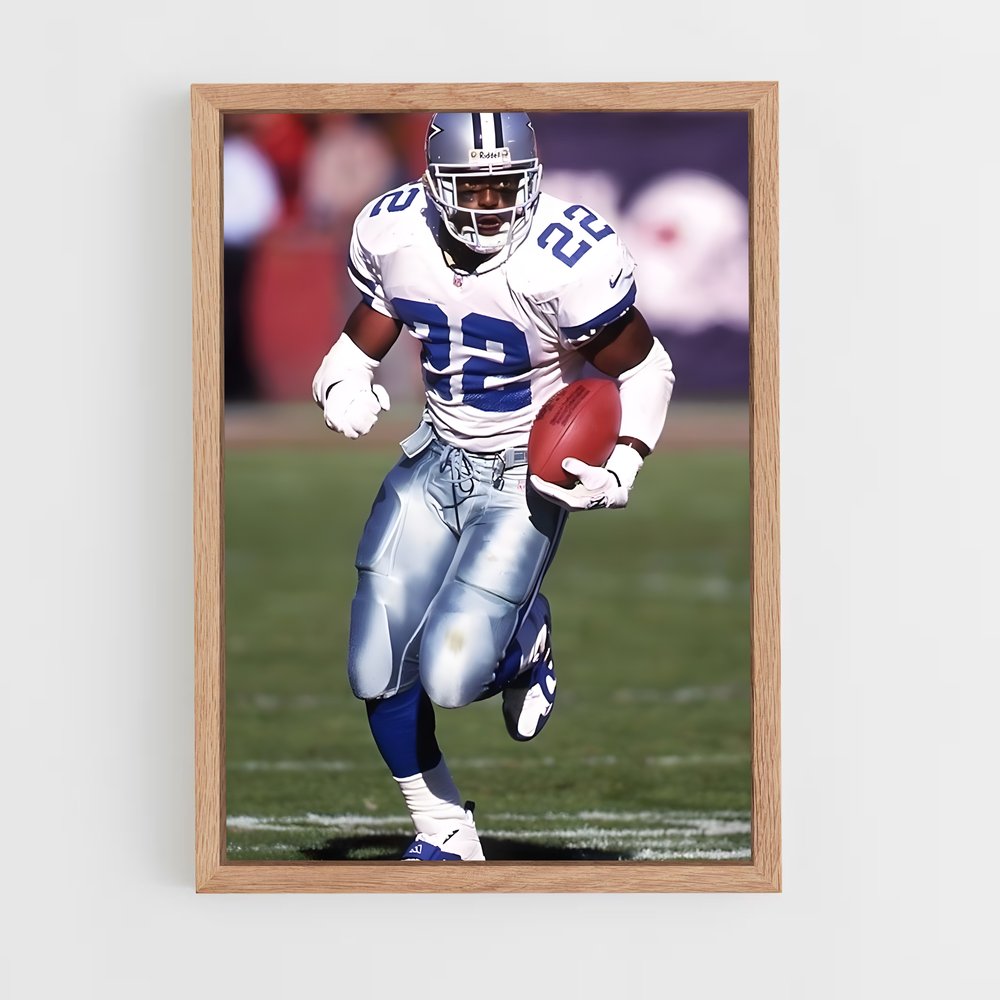 ap-emmitt smith-6 cadre Bois clair