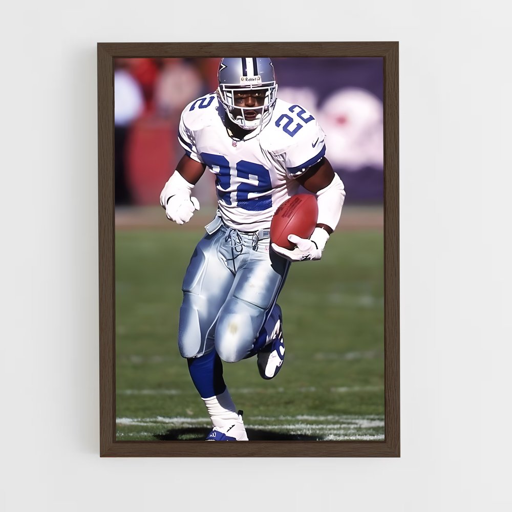 ap-emmitt smith-6 cadre Bois foncé