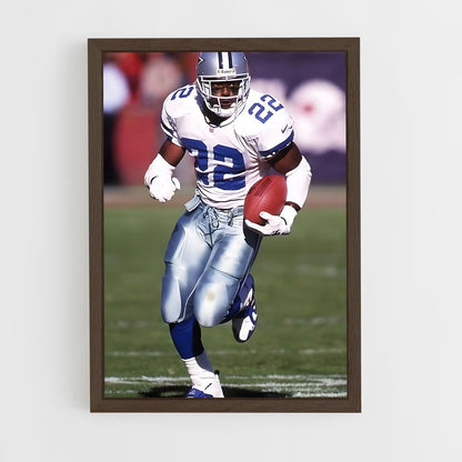 ap-emmitt smith-6 cadre Bois foncé