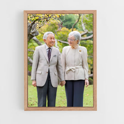 ap-emperor emeritus akihito-1 cadre Bois clair