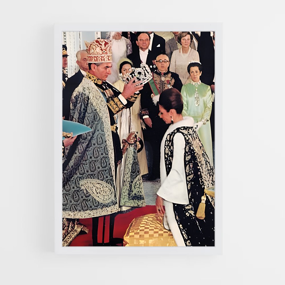 ap-empress farah pahlavi-4 cadre Blanc