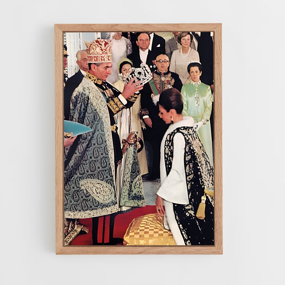 ap-empress farah pahlavi-4 cadre Bois clair