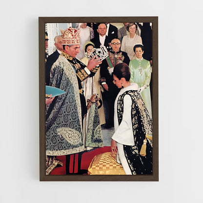 ap-empress farah pahlavi-4 cadre Bois foncé