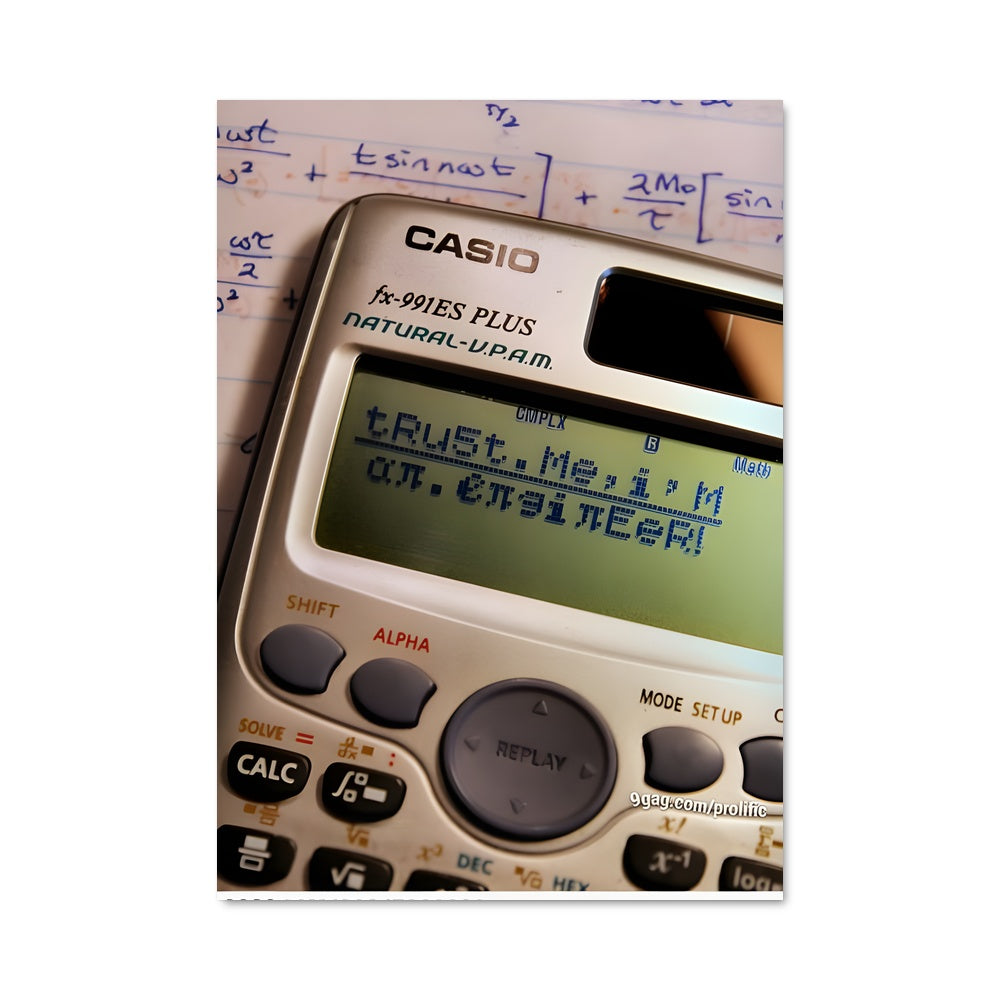 Poster Calculateur Créatif