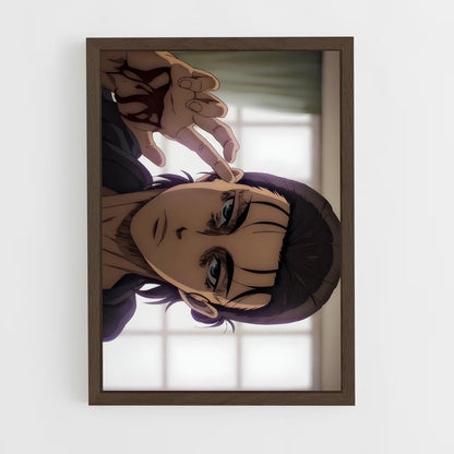 ap-eren yeager-12 cadre Bois foncé