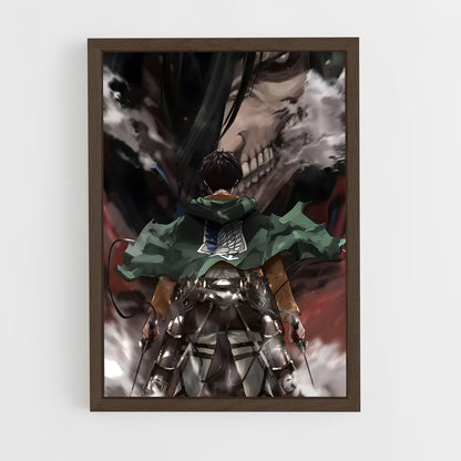 ap-eren yeager-13 cadre Bois foncé