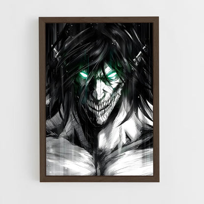 ap-eren yeager-14 cadre Bois foncé