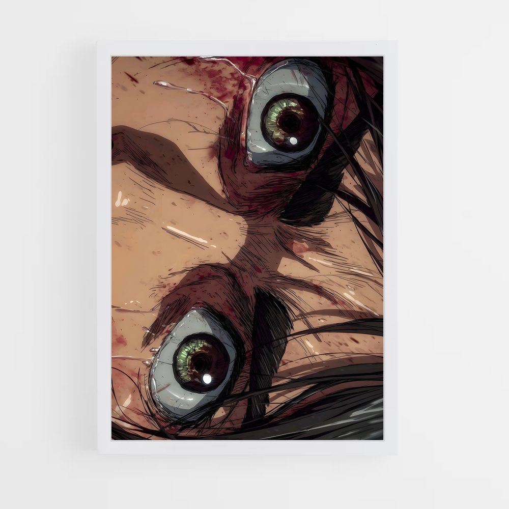 ap-eren yeager-15 cadre Blanc