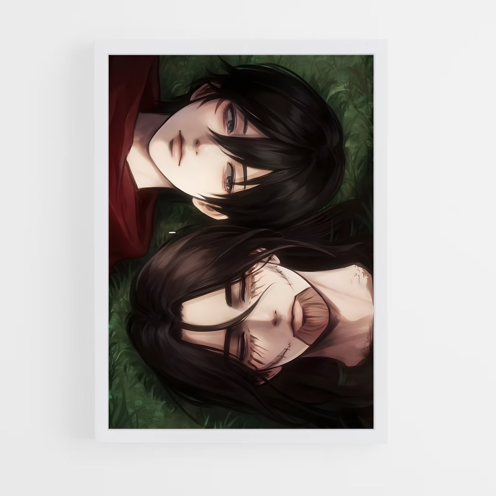 ap-eren yeager-16 cadre Blanc