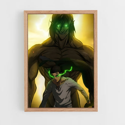 ap-eren yeager-3 cadre Bois clair