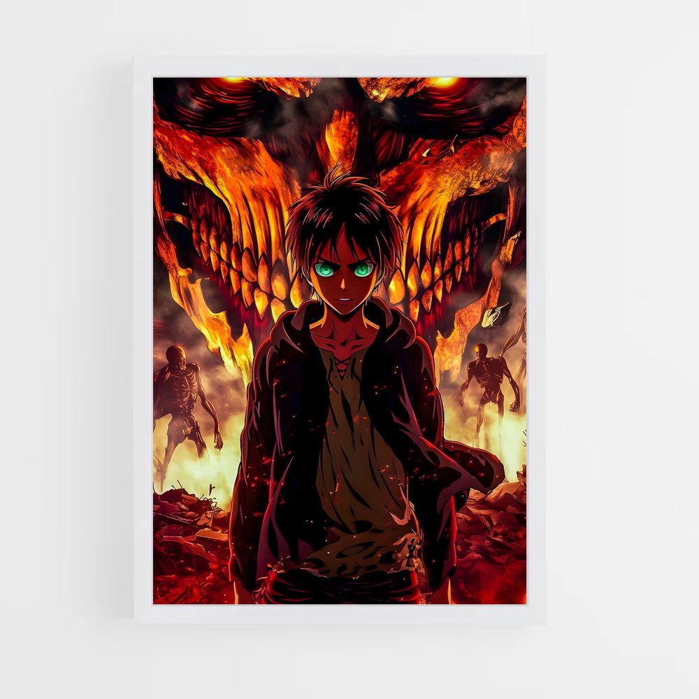 ap-eren yeager-4 cadre Blanc