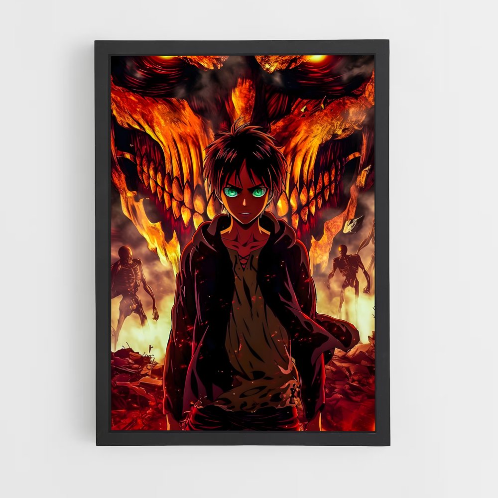 ap-eren yeager-4 cadre Noir