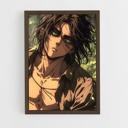 ap-eren yeager-5 cadre Bois foncé