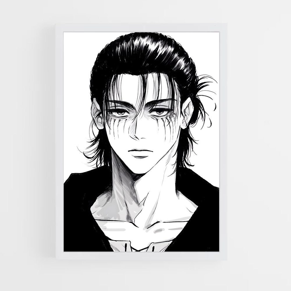 ap-eren yeager-6 cadre Blanc