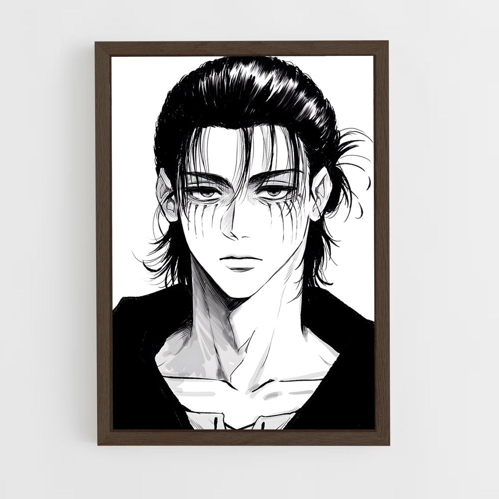 ap-eren yeager-6 cadre Bois foncé