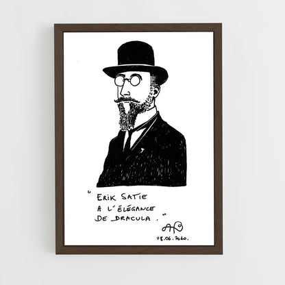 ap-erik satie-2 cadre Bois foncé