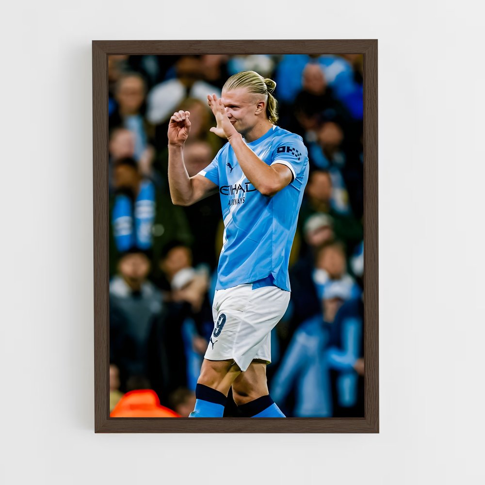 ap-erling haaland-6 cadre Bois foncé