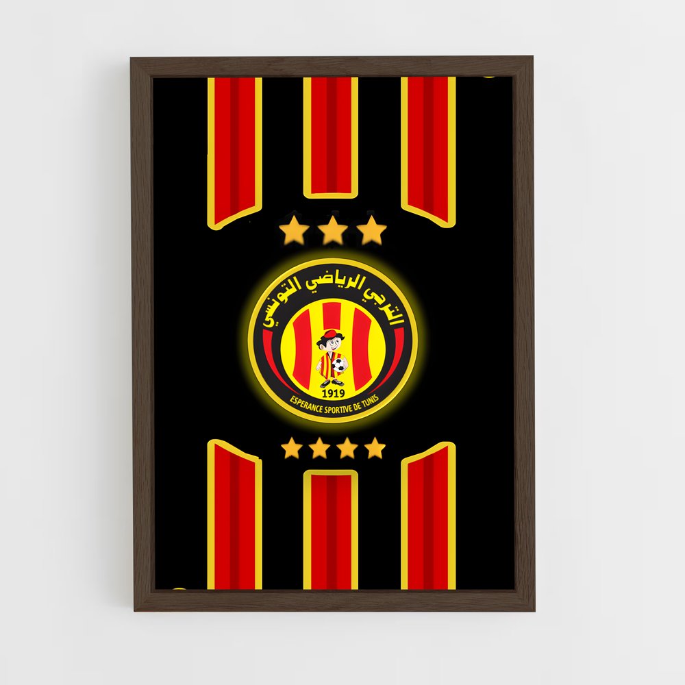 ap-esperance sportive de tunis-1 cadre Bois foncé