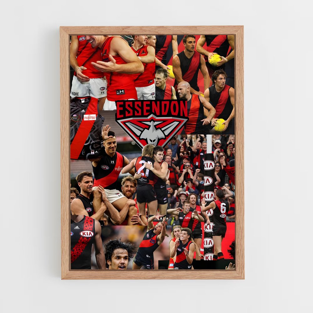 ap-essendon bombers-2 cadre Bois clair