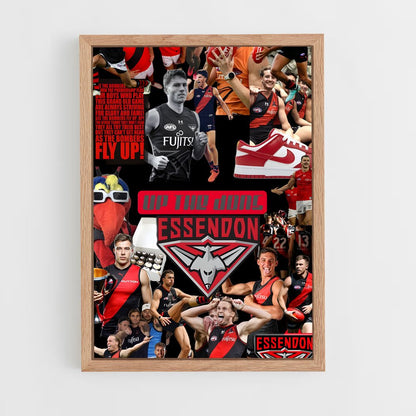 ap-essendon bombers-6 cadre Bois clair