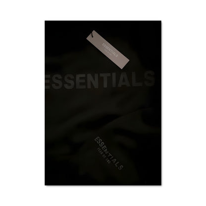 Poster Étiquette Noire