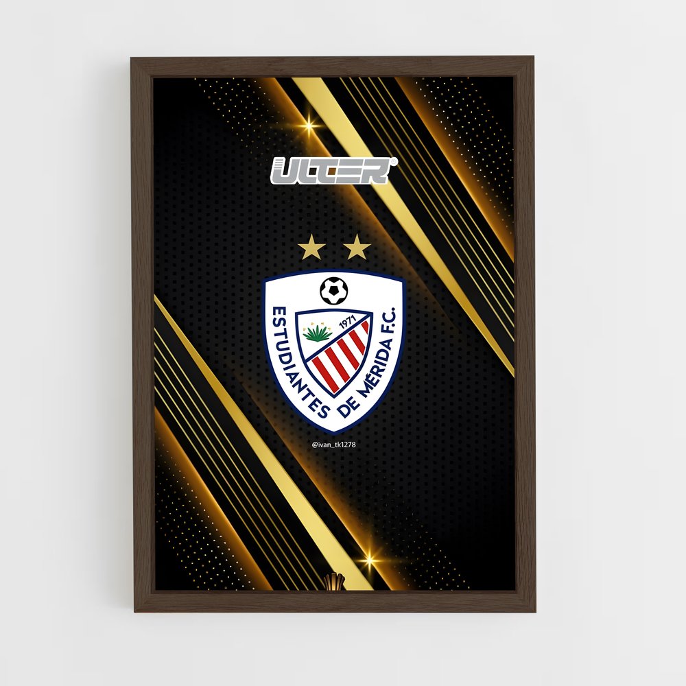 ap-estudiantes de merida fc-1 cadre Bois foncé