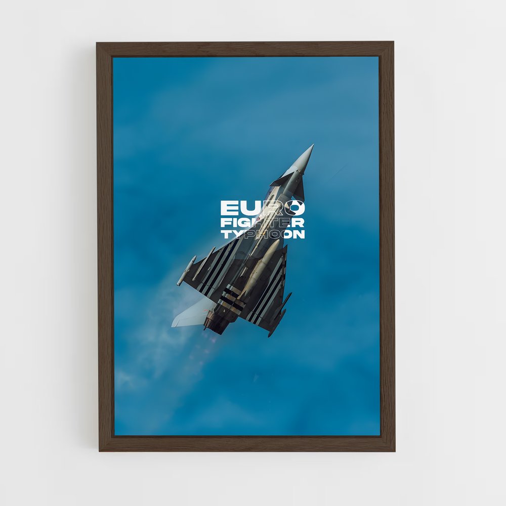 ap-eurofighter typhoon-2 cadre Bois foncé