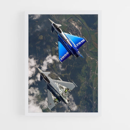 ap-eurofighter typhoon-6 cadre Blanc