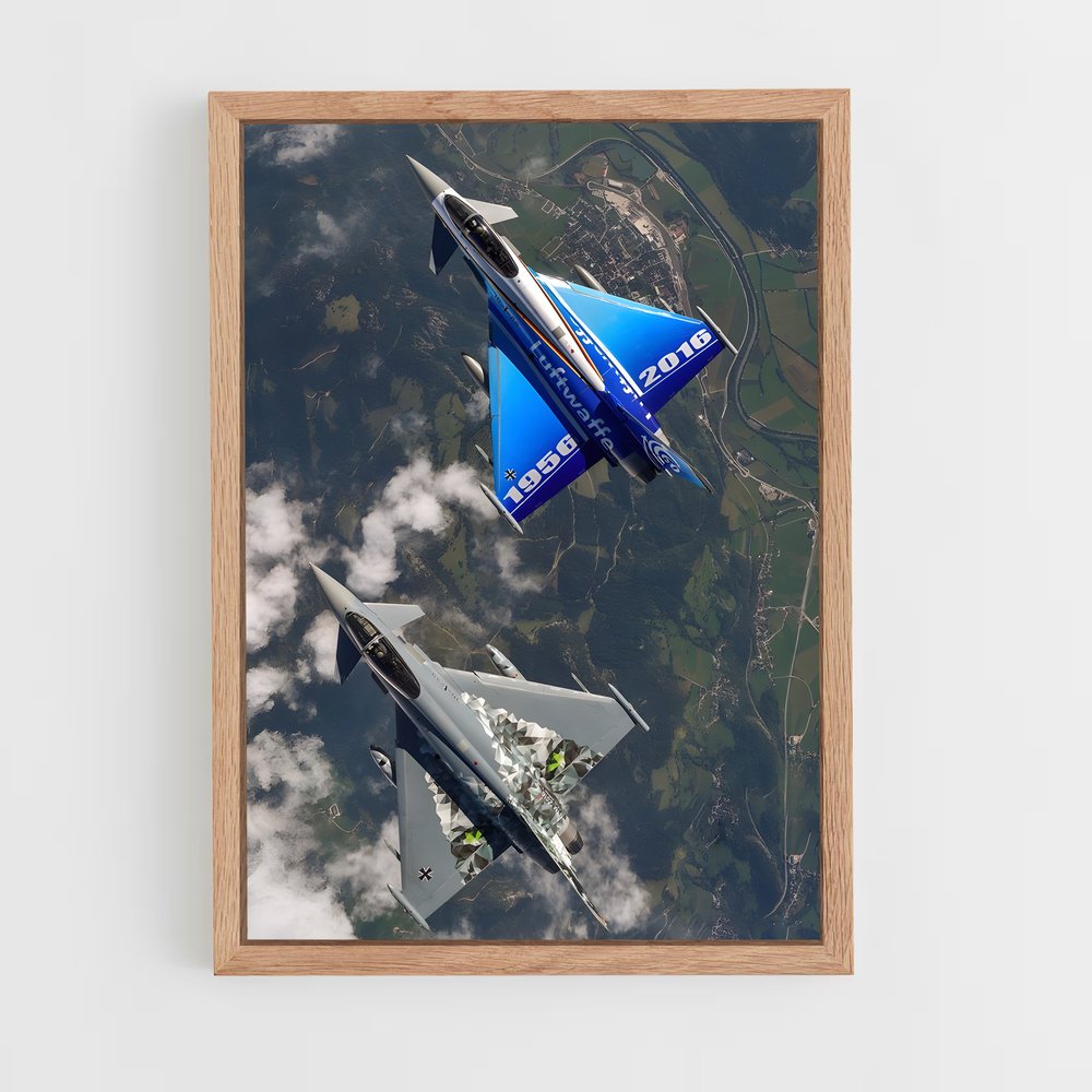 ap-eurofighter typhoon-6 cadre Bois clair