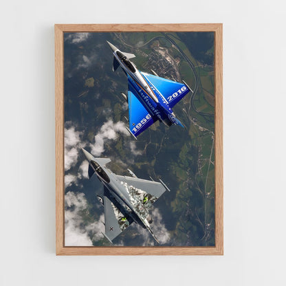 ap-eurofighter typhoon-6 cadre Bois clair
